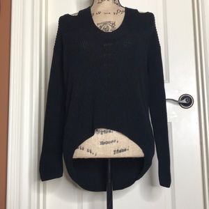 Cut Shoulder Sweater